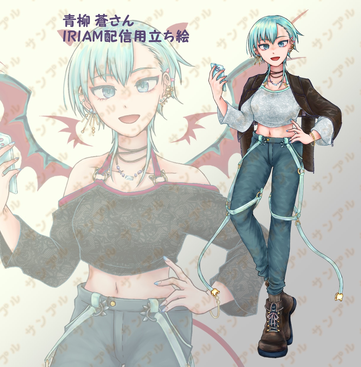 いろいろ使えるキャラクターの立ち絵描きます ゲームや配信で使えるオリジナルキャラの立ち絵 イメージ2