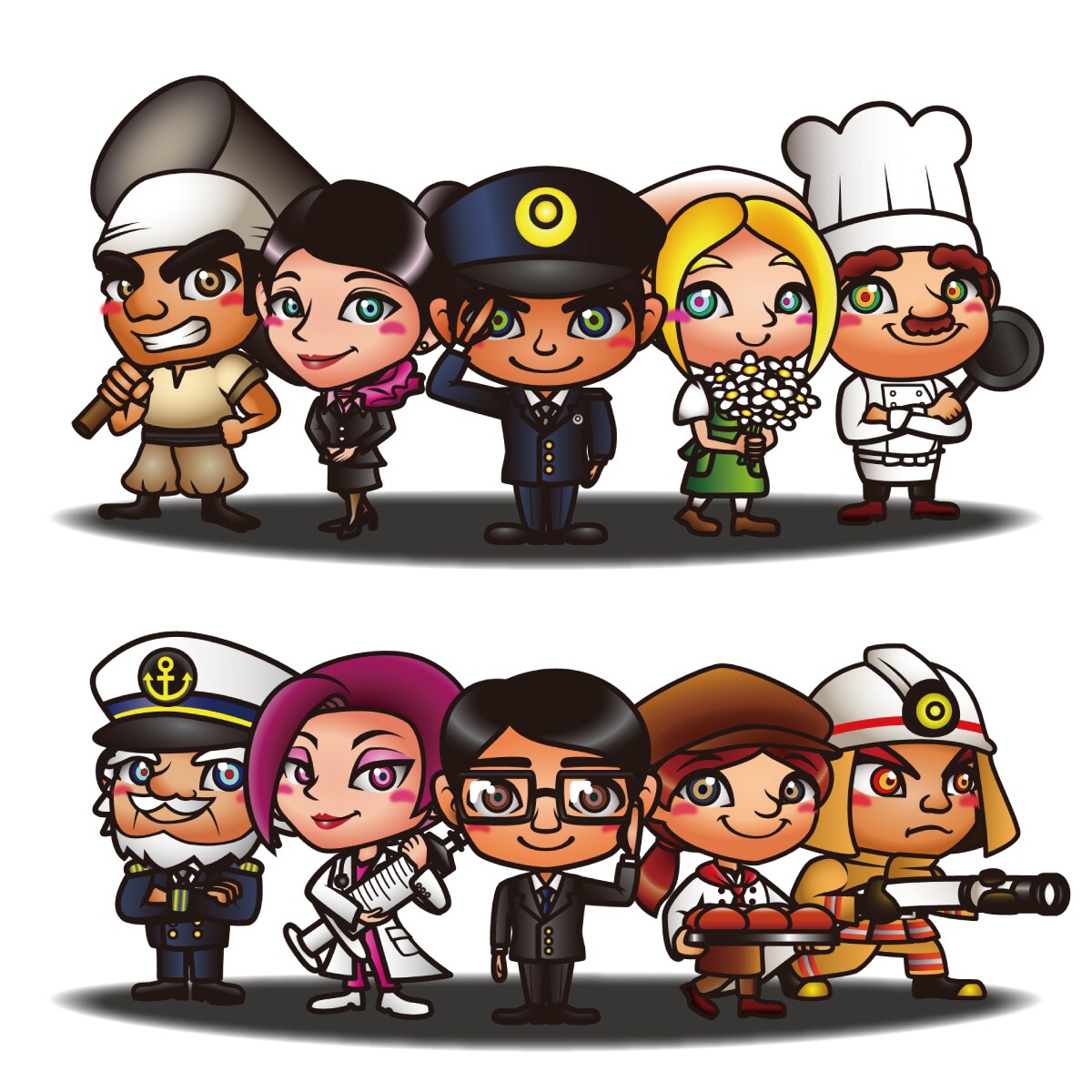 オリジナルキャラクター作ります SNSのアイコン、マスコット、ゲーム用のキャラクターに イメージ3