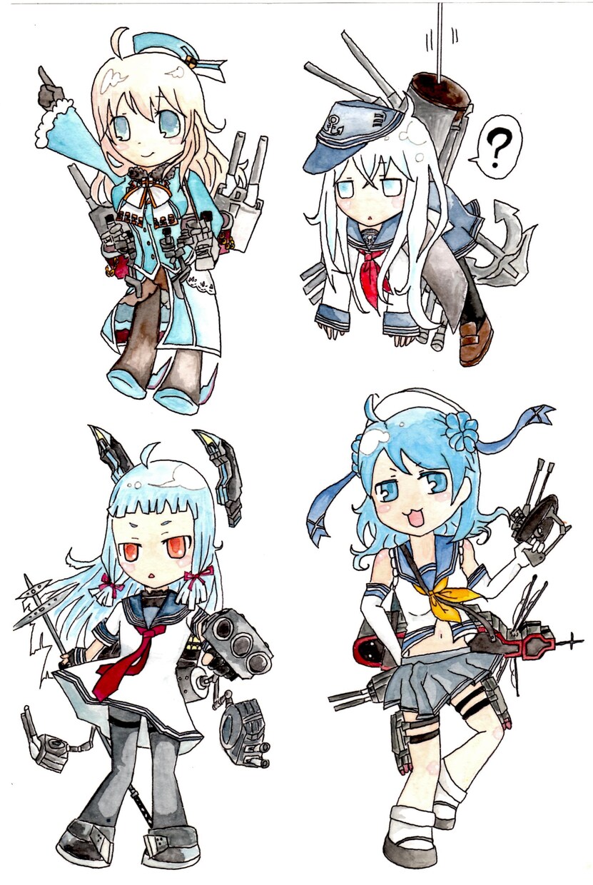艦隊これくしょんのラミネートカードお売りいたします！！（４つで１セット送料込） イメージ1