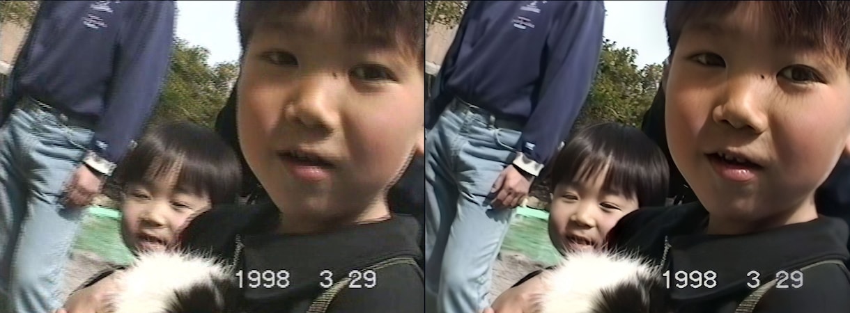 昔の動画をAIデジタルリマスターで綺麗にします ホームビデオなど思い出の動画を最新技術で高画質化しませんか イメージ1