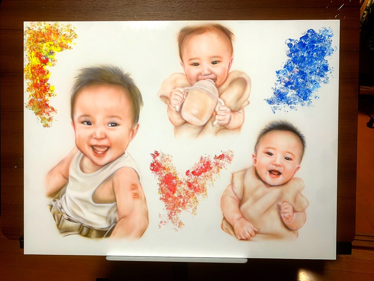 エアブラシを使用して絵を描きます イラストや写真とは違った暖かい雰囲気の絵をお届けします。 イメージ7