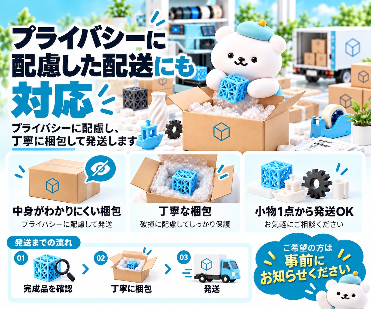 3Dプリント代行で小物・部品・試作品を製作します 3DデータなしでもOK！図面・写真からの製作もご相談ください イメージ4