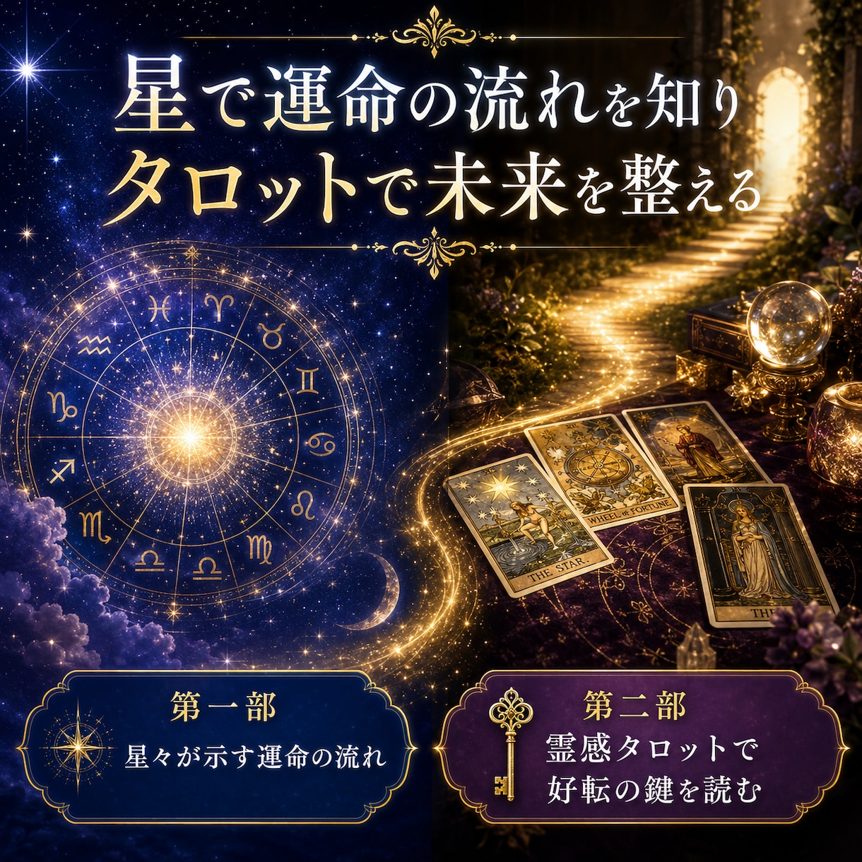 どうせなら根こそぎ弱みを大逆転！運氣を好転させます 星々の導きで流れを読み霊感タロットで現状把握。凶を覆す！ イメージ2