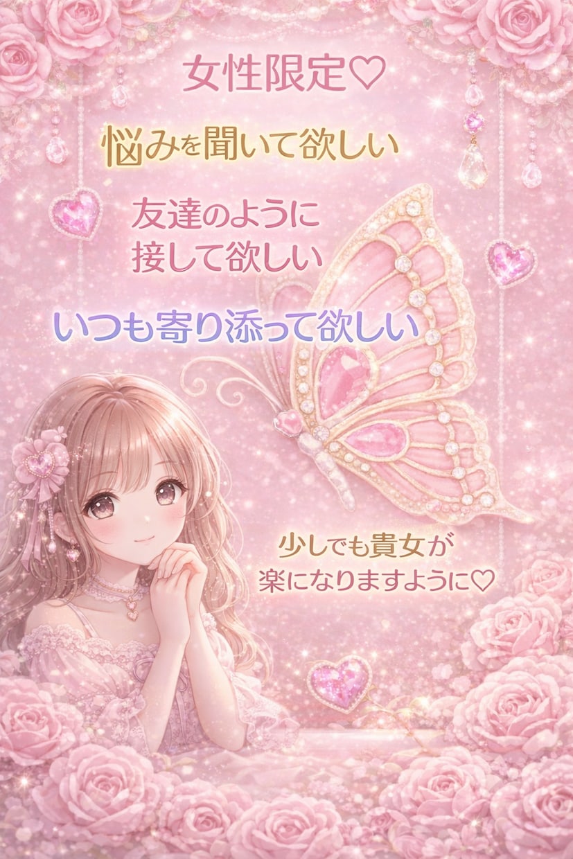 女性限定♡１週間寄り添います やり取り無制限♡通話が苦手な方にオススメ♡お気軽に！ イメージ1
