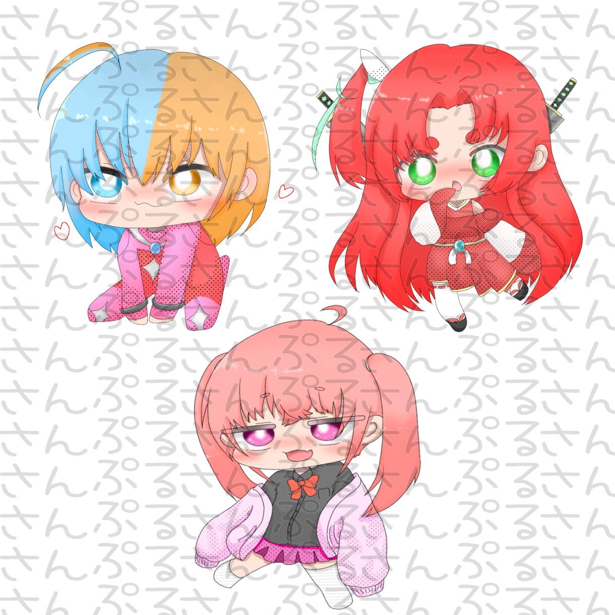 もっちり可愛い✩全身デフォルメイラストお描きします 2頭身のかわいい全身デフォルメキャラです！アイコンにも最適！ イメージ5
