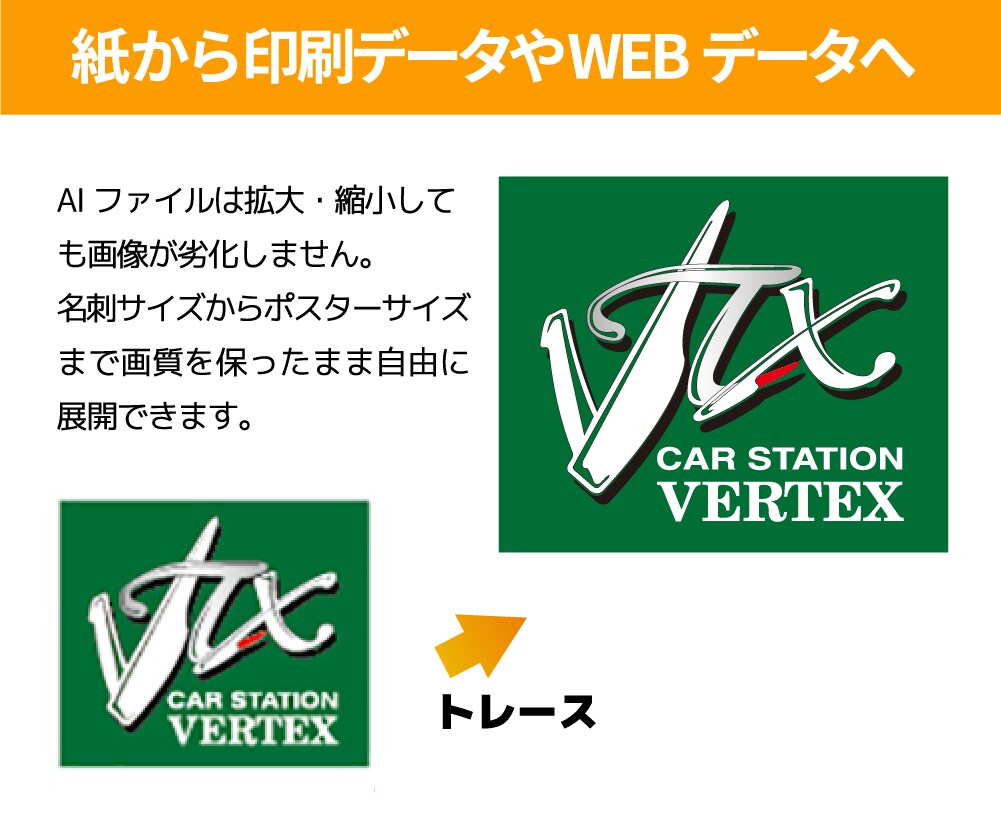 手描きのイラストやロゴをトレースし美しく再現します 初出品のため￥1000でトレースします! イメージ3
