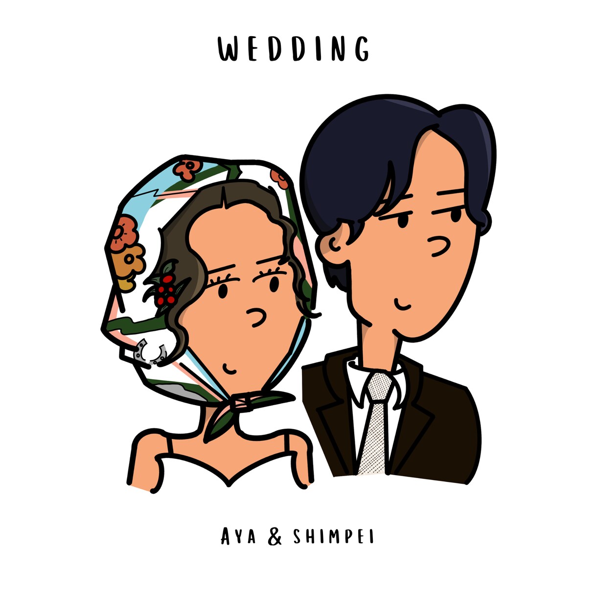 シンプル可愛い似顔絵描きます SNSアイコンや結婚式アイテム、プレゼント等にオススメです！ イメージ3