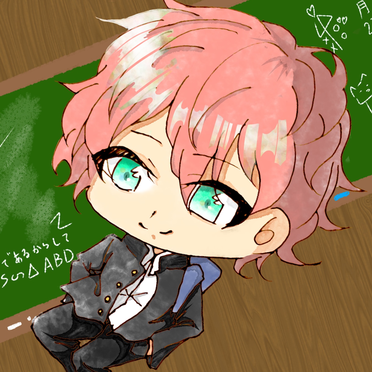 ミニキャラのイラスト描きます 可愛くて綺麗な水彩風に塗ります！ イメージ1