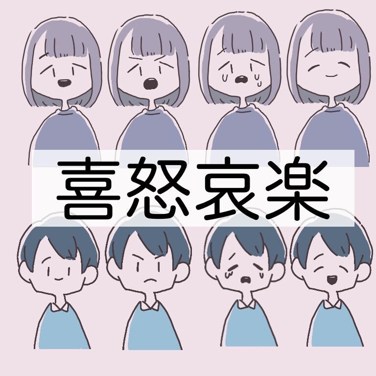 喜怒哀楽4枚セット！商用利用可能イラストを描きます 1枚につき1回無料修正ができる上に安くて気軽！ イメージ6