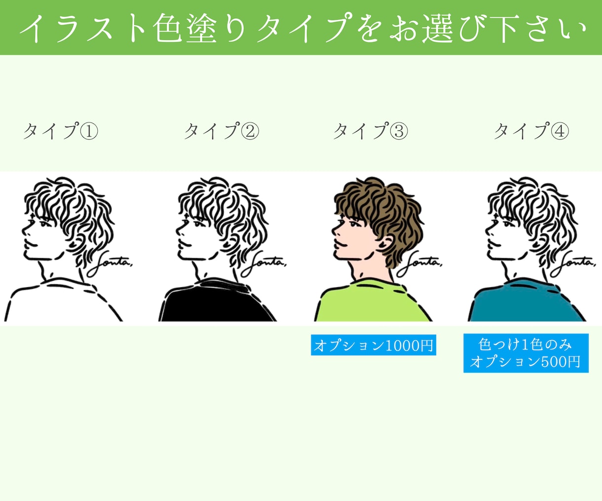 似顔絵アイコン作成◆オシャレなイラスト◆描きます SNSアイコンイラスト・モノクロ・名刺・プロフィール画像作成 イメージ2