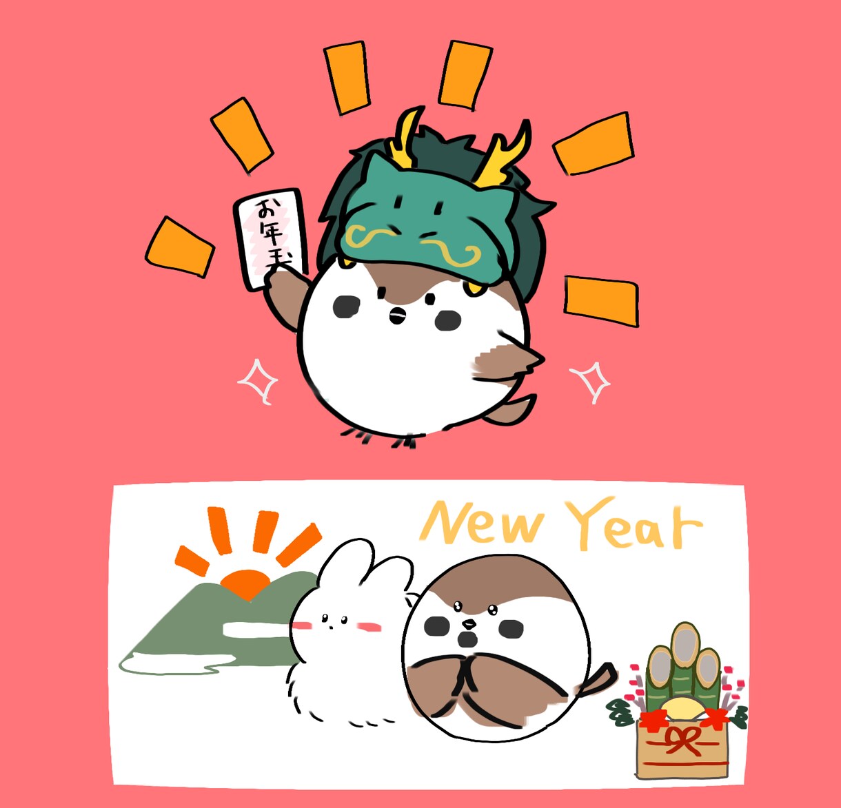 ふんわり！かわいい&ゆるい絵をお描きします 味がある癒し系・デフォルメイラストをお作りします！ イメージ8