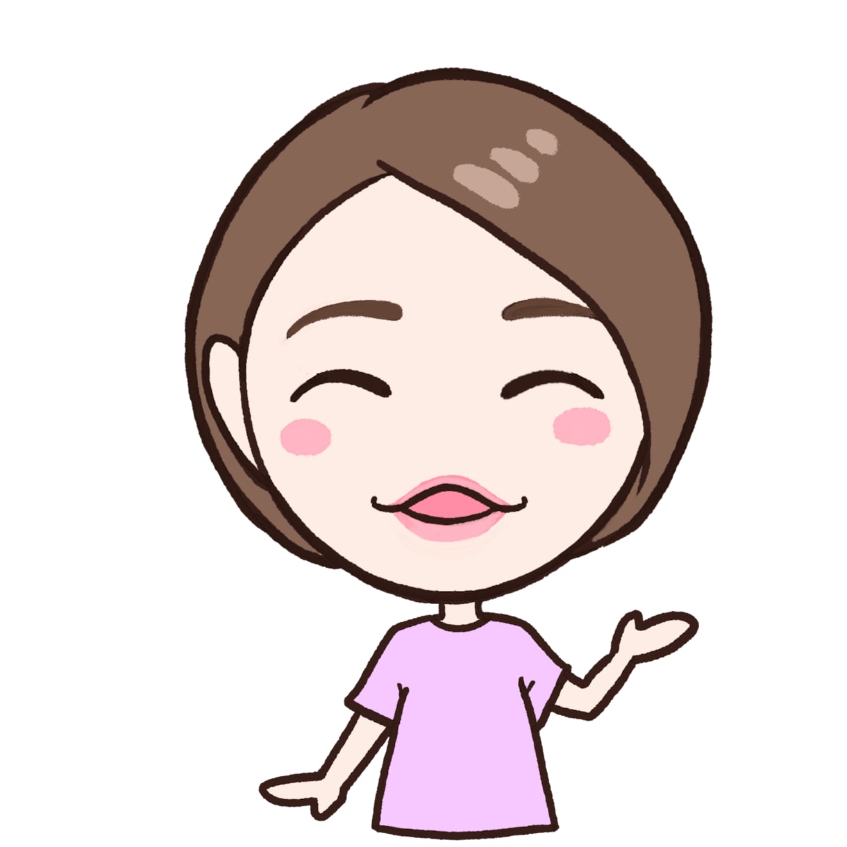 似顔絵挿し絵イラスト作ります インスタの挿絵やアイコンに！シンプルでかわいい似顔絵を！ イメージ3
