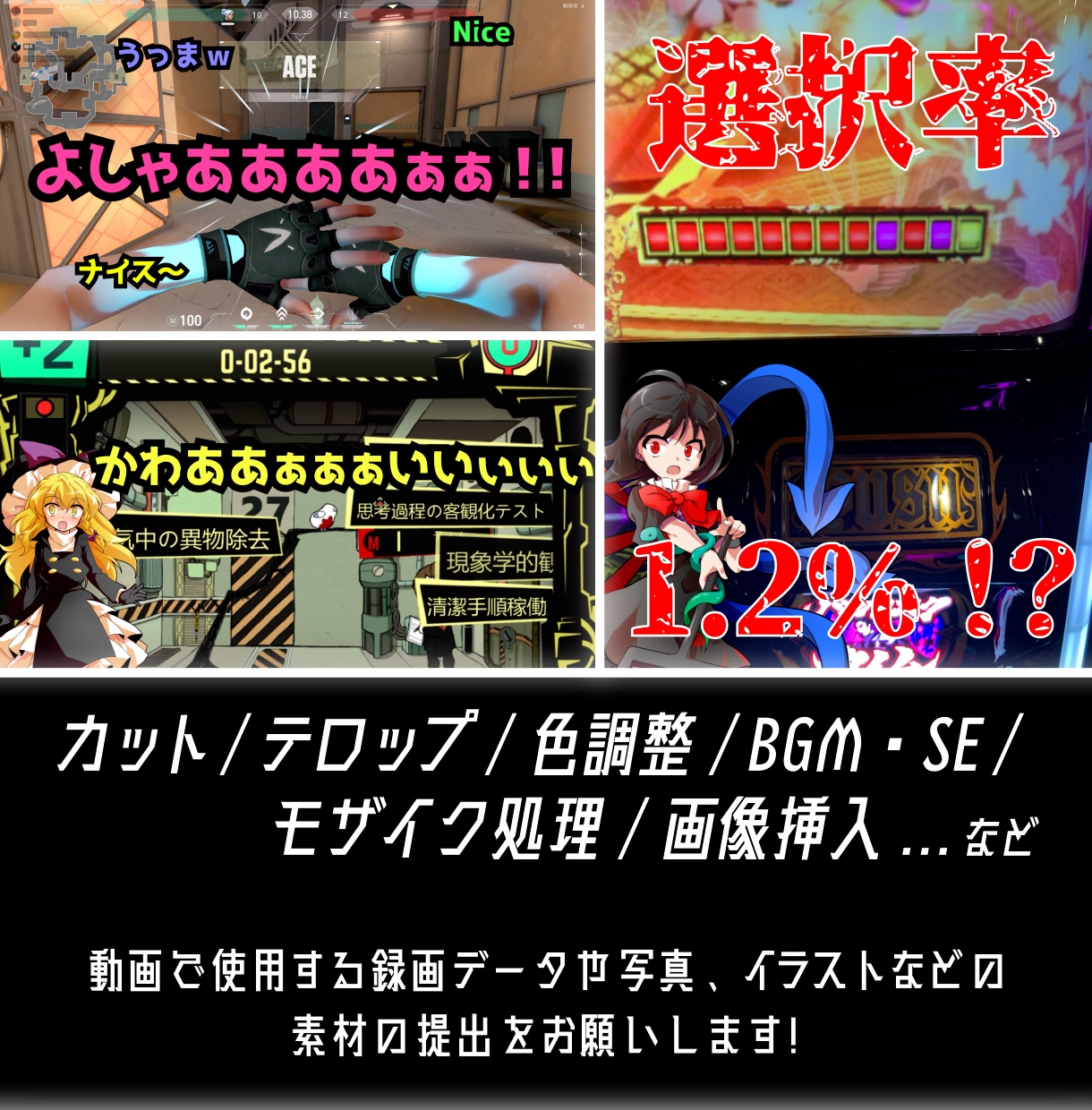YouTubeなどのSNSの動画編集をいたします エフェクトや効果音、字幕など様々な演出をさせていただきます イメージ2