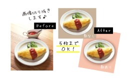 簡単な画像の切り抜き加工・文字入れいたします。画像加工／文字入れ イメージ2