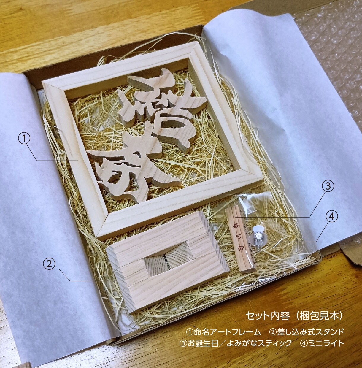 命名書の新しいカタチ・立体切文字命名書を製作します 【期間限定／半額セール中】12,000円→ 6,000円 イメージ8