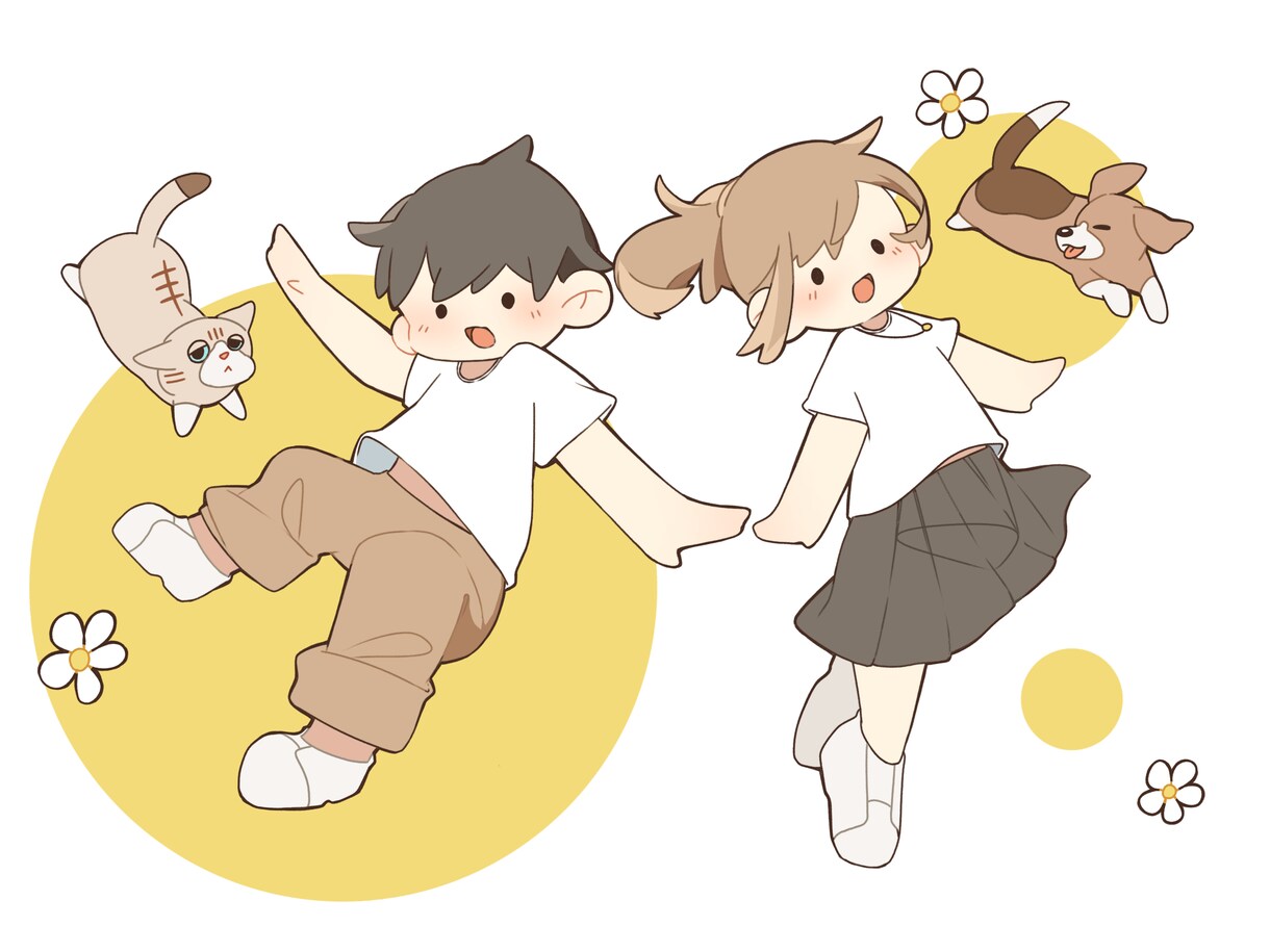 商用OK！ほんわかしたイラスト描きます ウェルカムボード、SNSアイコンなどに！！ イメージ8