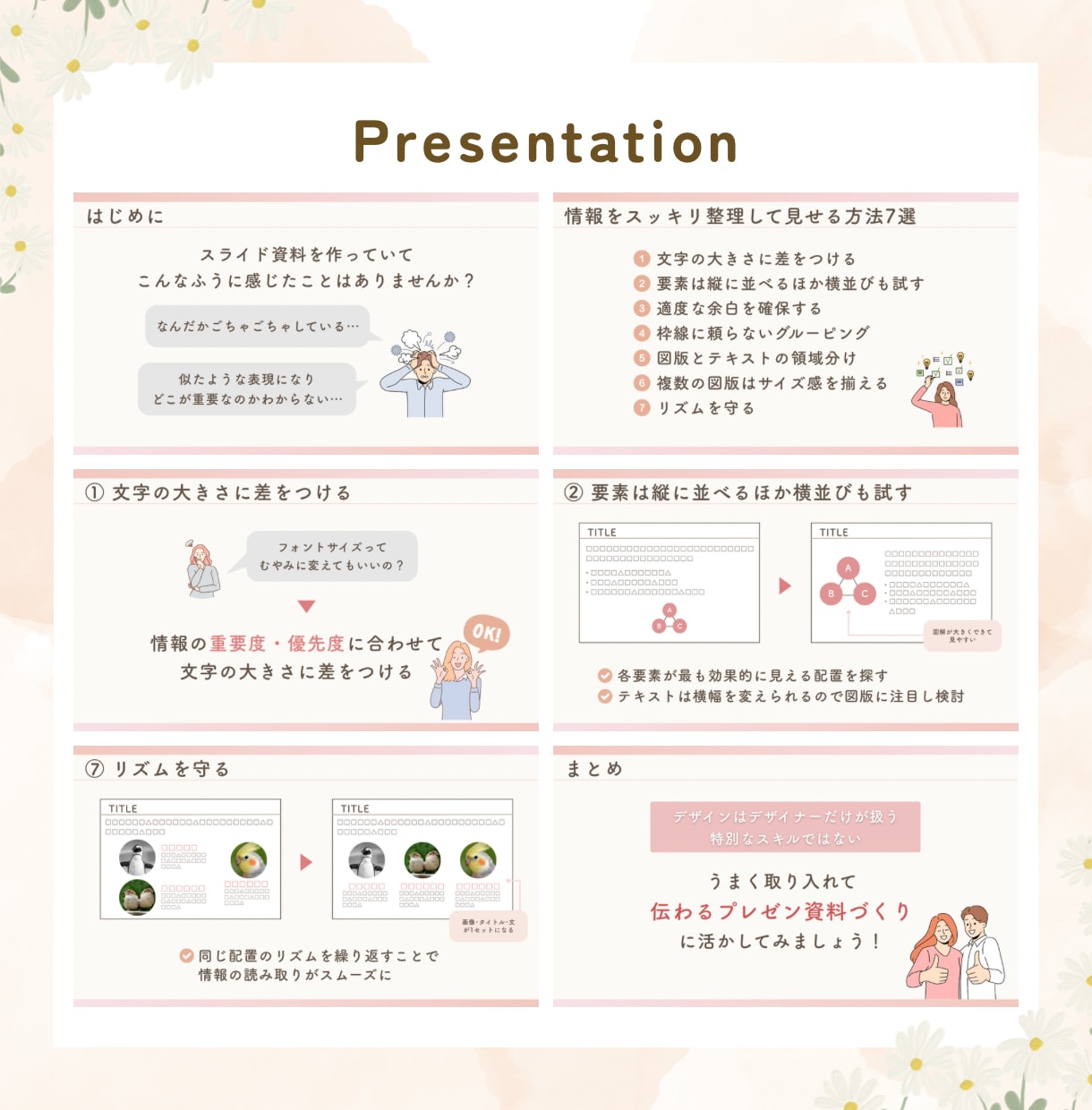 まるっとお任せ！Canvaでスライド資料制作します 講師クオリティで安心＊スライド資料を情報整理から丁寧に作成！ イメージ4