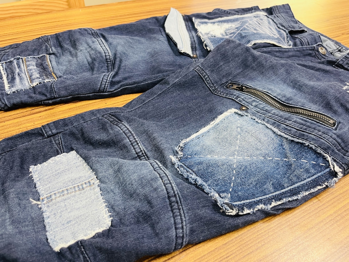 現場で差をつける作業着ズボンのリメイクします 機能的には問題ない現場での作業着ズボンをリメイクで再生！ イメージ4