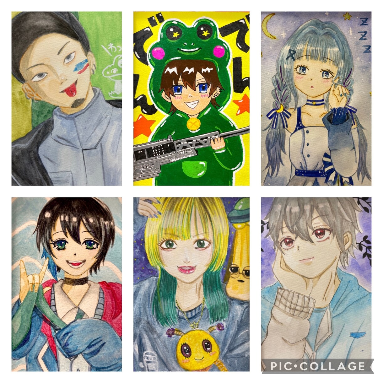 水彩画、アクリル画オーダー受付けます 人物似顔絵、ペット似顔絵、アイコンイラスト イメージ6