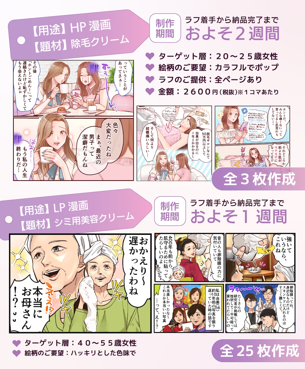 納品スピード圧倒的No.1✨￤漫画を描きます 納品早いのに高クオリティーな漫画をご提供いたします！ イメージ5