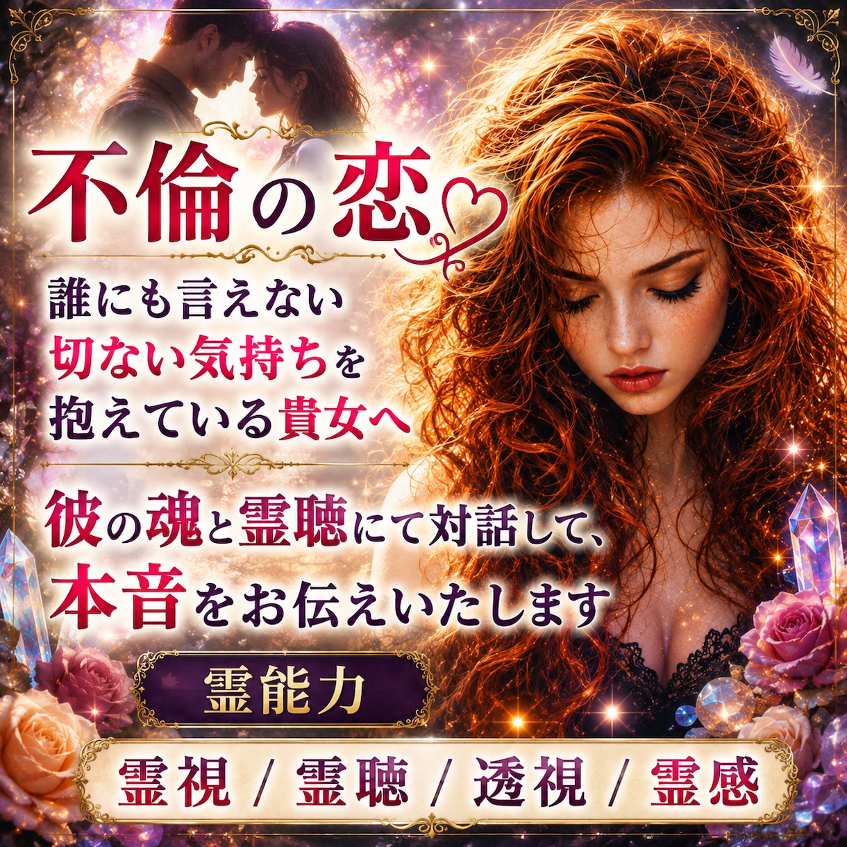 霊聴で彼の魂と対話して本音をお伝えします ❣️透視歴40年の霊能者が彼のスピリットをここにお呼びします イメージ1