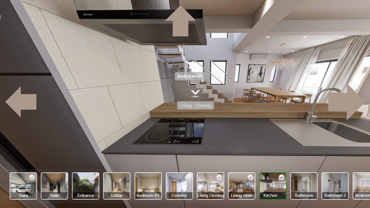 3Dパース動画 外観 ビデオ ウォークスルーます 3Dパース 動画 ビデオ ウォークスルー 360度　制作し イメージ1