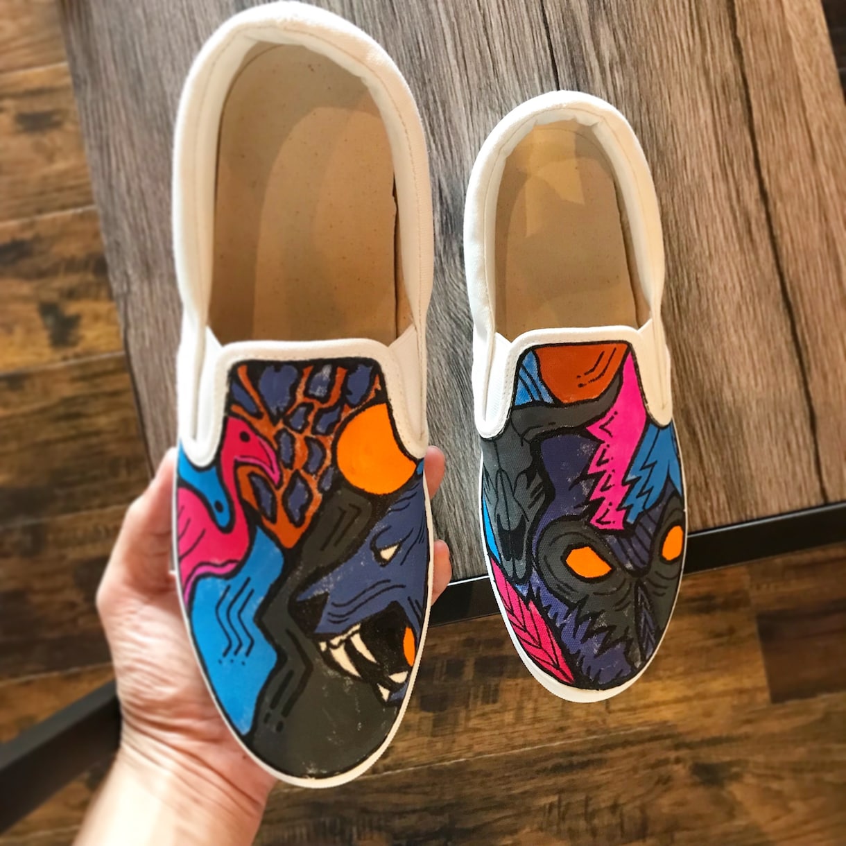世界にひとつだけのスニーカーやキャップつくります 人と被りたくない方！オーダーで靴やキャップにペイントします イメージ3