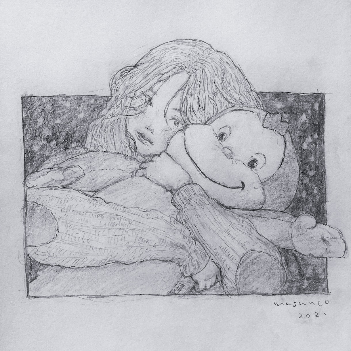 鉛筆画で描いて欲しい絵を描きます 似顔絵、人物イメージイラストの制作 イメージ2