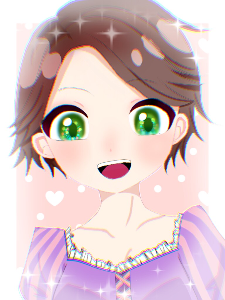 きらきらかわいい女の子らしいアイコンかきます いかにも女の子らしいアイコンかきます イメージ6