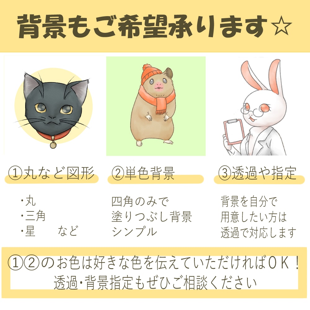 ペットもOK!商用可の可愛い動物アイコンを描きます 修正は無制限！ヒアリングであなたの欲しいアイコンを作ります イメージ2