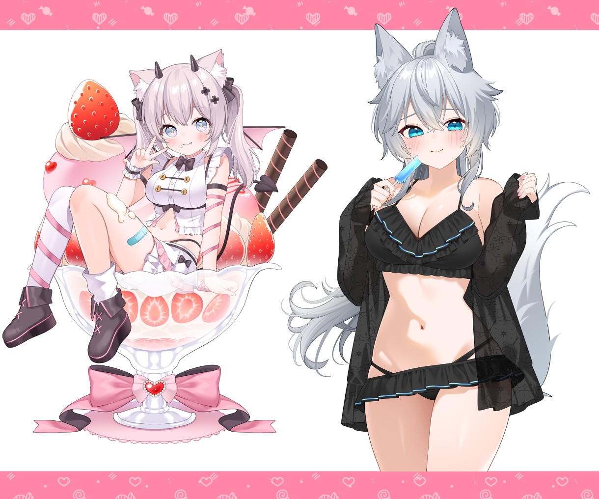 アイコンや全身イラスト描きます Vtuber様、キャラクター、グッズイラスト描きます イメージ6