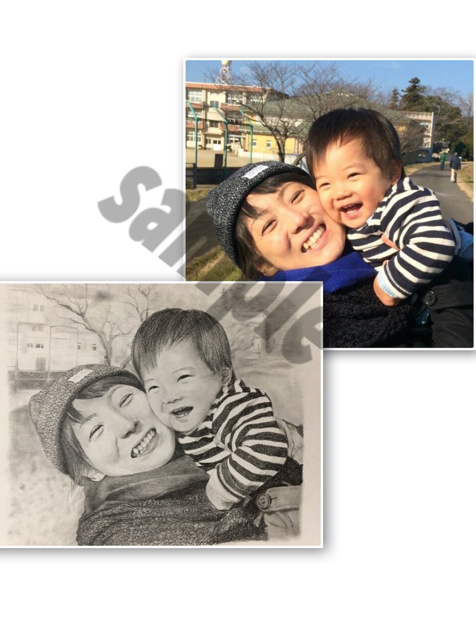 鉛筆スケッチ風のリアルな似顔絵を描きます プロフィール写真用や、記念用や贈り物にもどうぞ！ イメージ3
