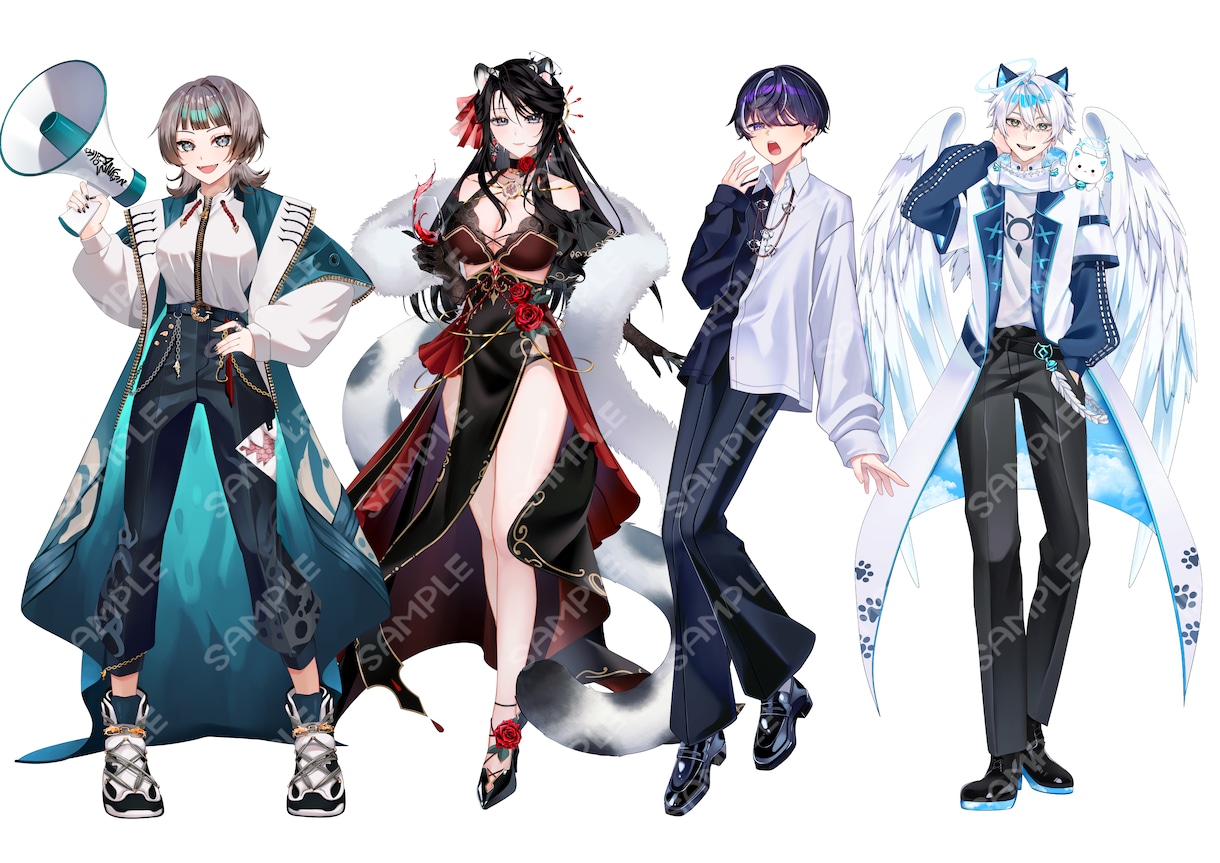 キラキラで最高に綺麗なキャラクターイラスト描きます 商用利用OK！印象に残る高クオリティイラスト制作します イメージ6