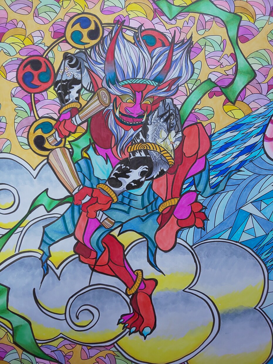とにかくカラフルにイラストを描きます カラフルな絵でお部屋に彩りを！ イメージ3