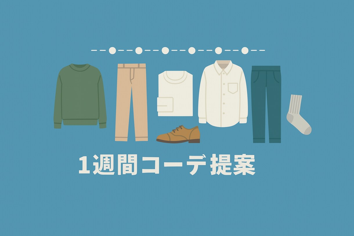 即日！手持ち服で1週間コーデ提案！生活を整えます 着回し提案＋プチプラ追加アドバイスもOK イメージ1