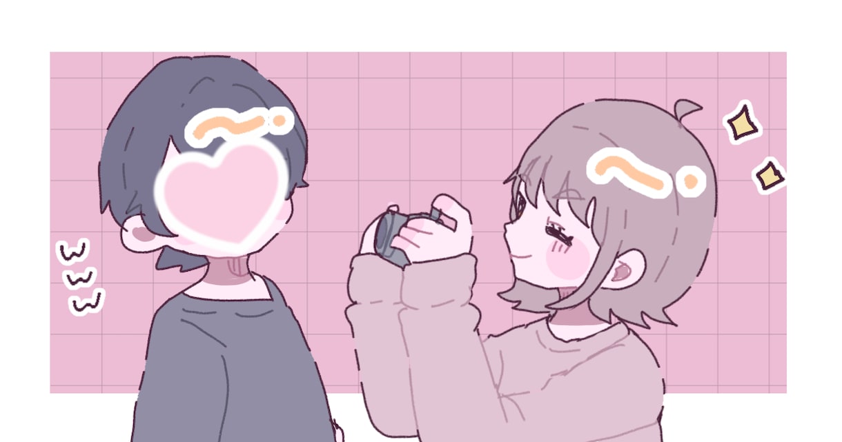 カップル(夢絵)イラスト描きます 低価格でアイコンや全身絵を描きます！ イメージ7