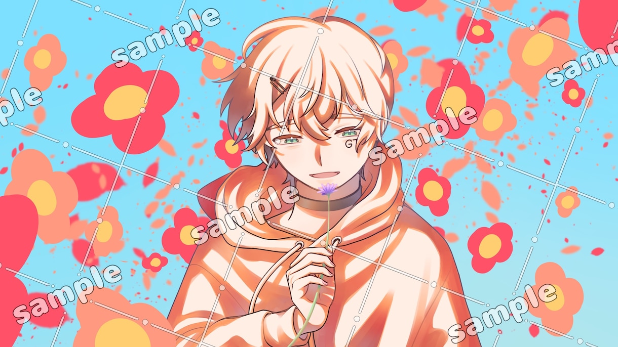 歌ってみた動画・MV用サムネイルイラストを描きます 編集しやすいレイヤー別納品可◎ボカロ等の歌ってみた動画に最適 イメージ6