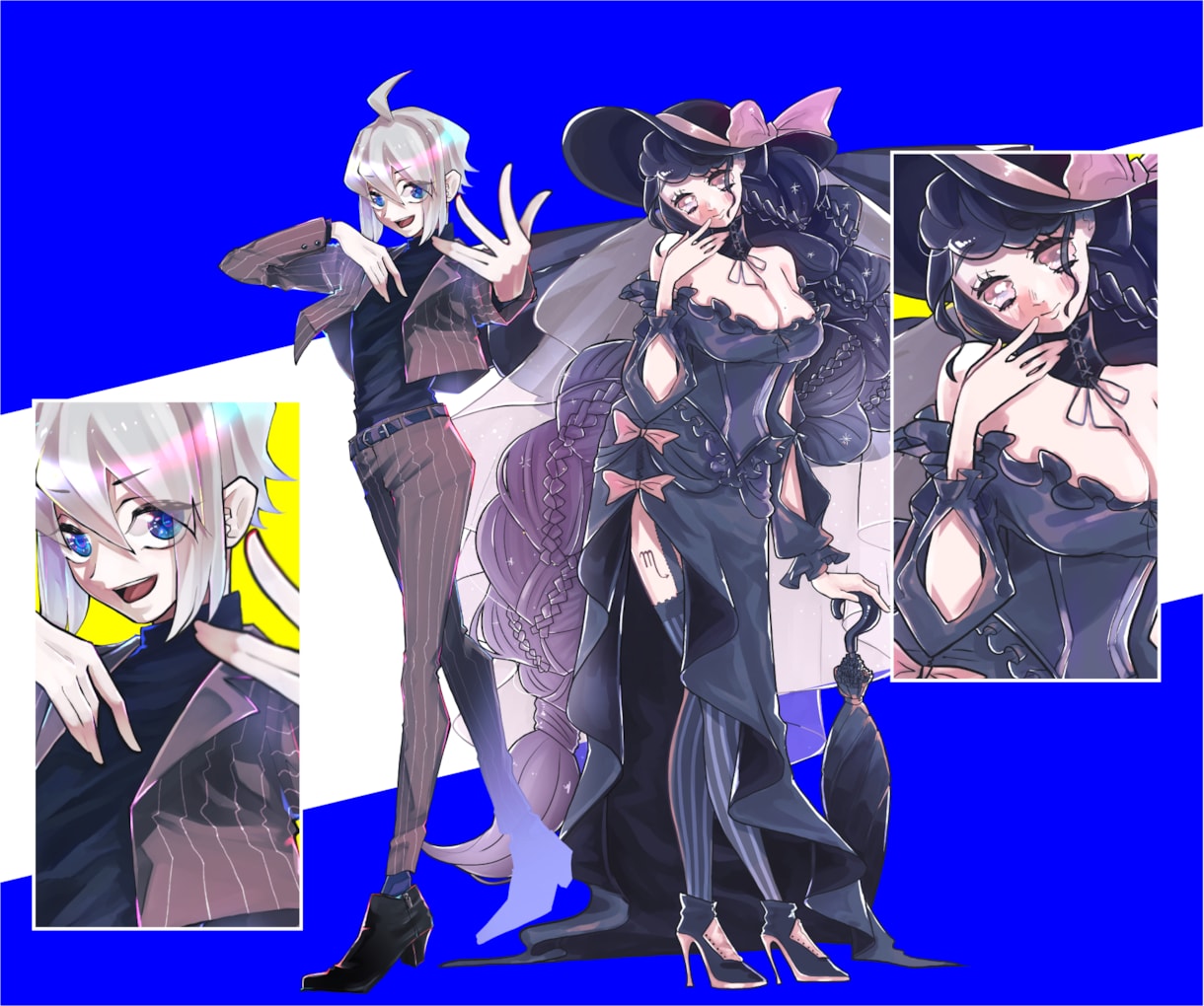 人物イラストを描きます 綺麗めな顔と可愛い顔が得意です イメージ2