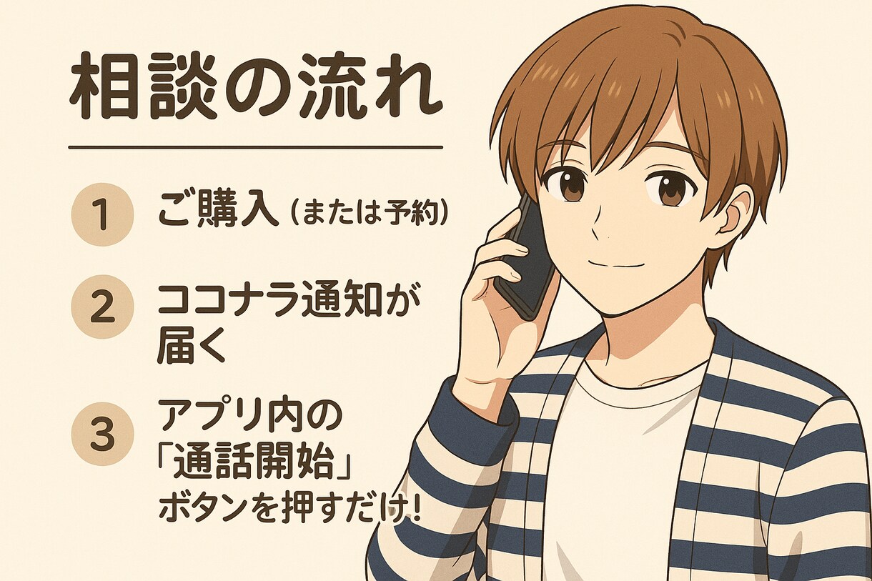 恋愛のお悩みを優しくお聞きします 本音を安心して話せる場所をつくります イメージ3