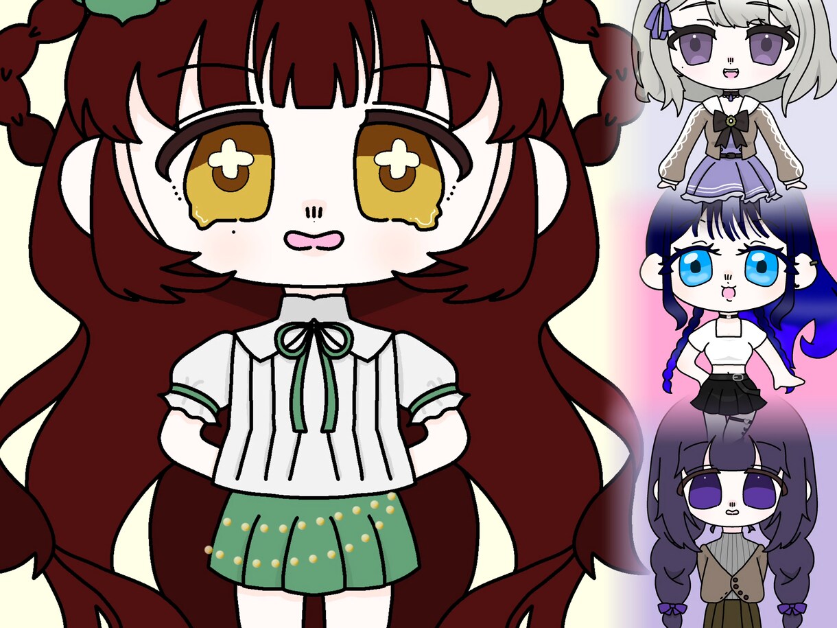 かわいいちんまりイラストを描きます 【デフォルメ】ミニキャラ【SDイラスト】 イメージ1