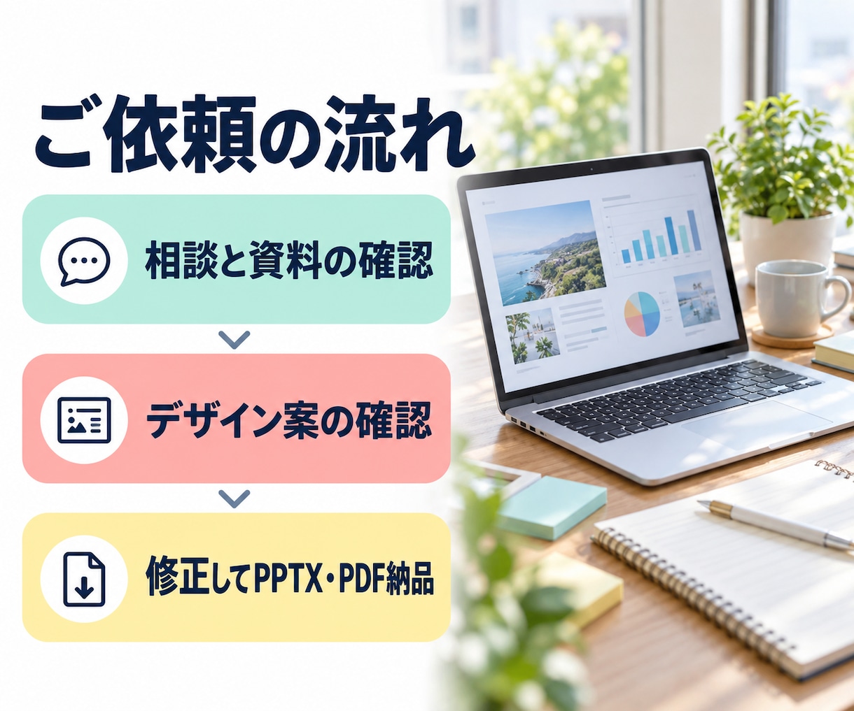 伝わるパワポ・研修資料を作成します 原稿支給で５ページから｜編集できる資料とPDFを納品 イメージ4