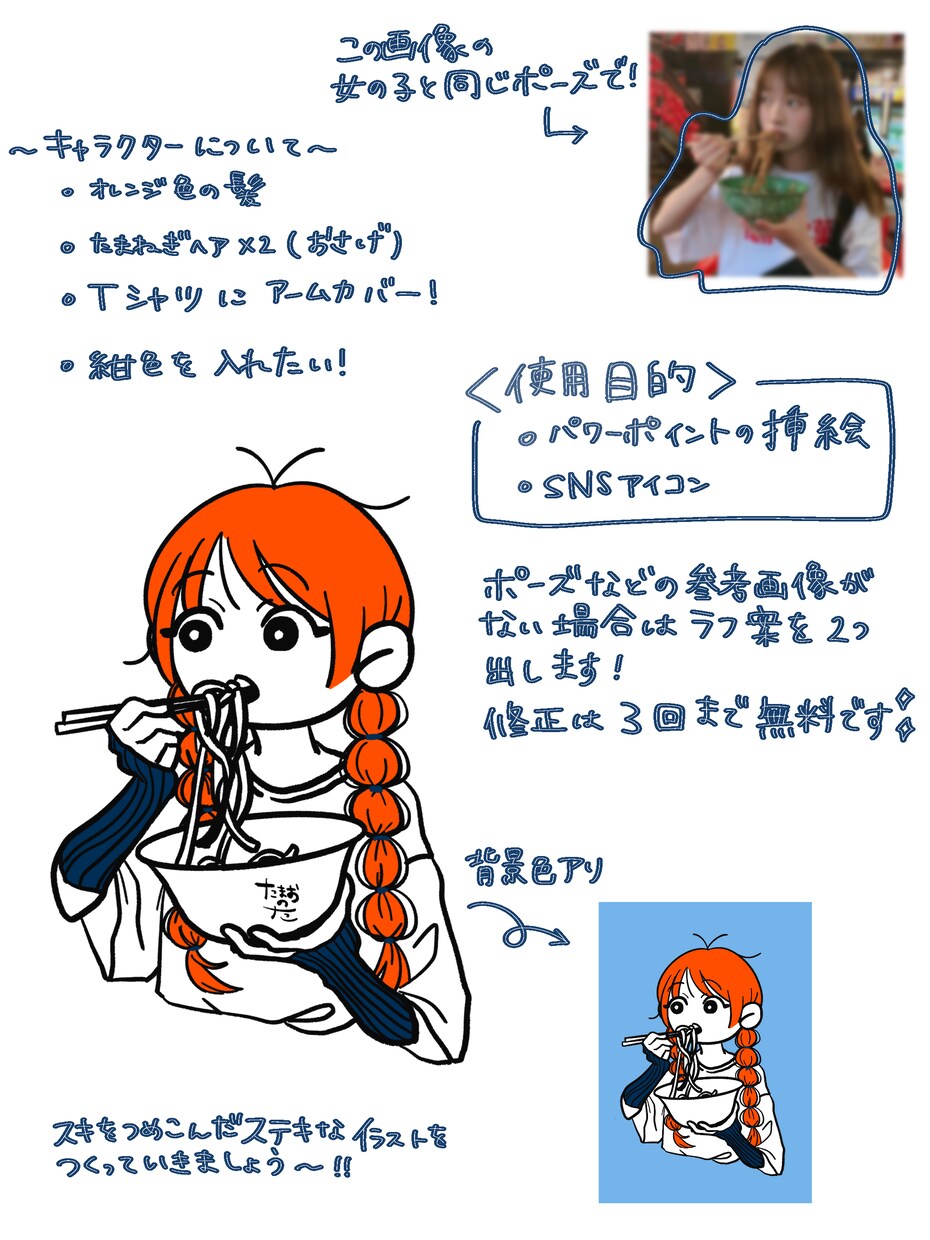 限定価格！ゆるかわいいイラストを描きます 単純な背景のデフォルメイラストです。 イメージ4
