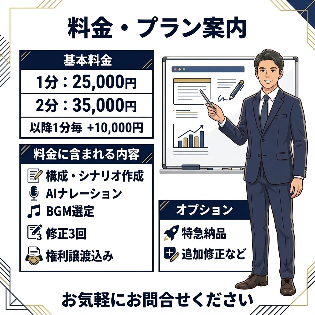 丸投げOK！研修・PR用の動画を制作します AI活用で短納期＆高品質！シナリオ・AI音声で一元対応 イメージ3