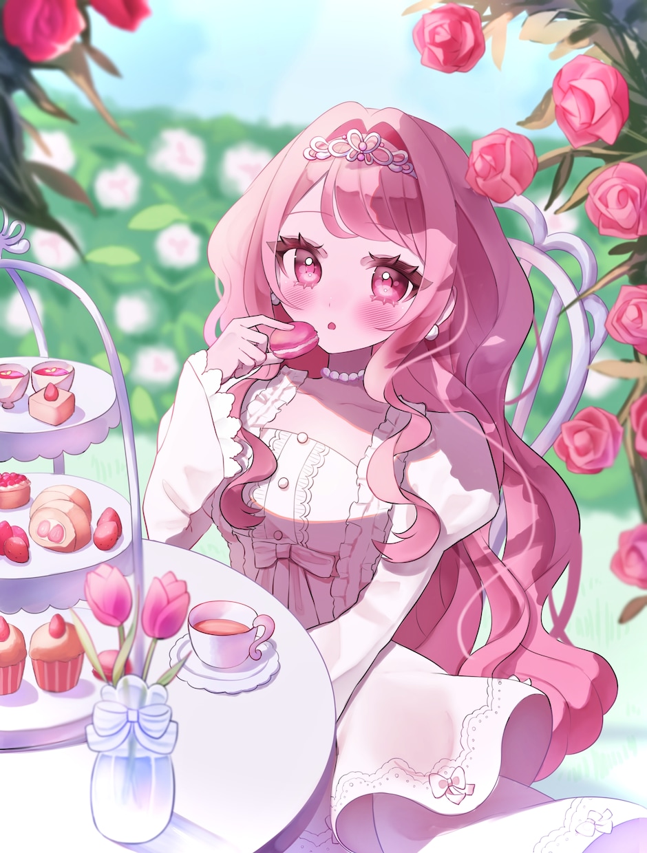 商用可◎ガーリーでかわいいイラストをお描きします アイコンや記念イラスト等！VTuber様・活動者様大歓迎です イメージ5