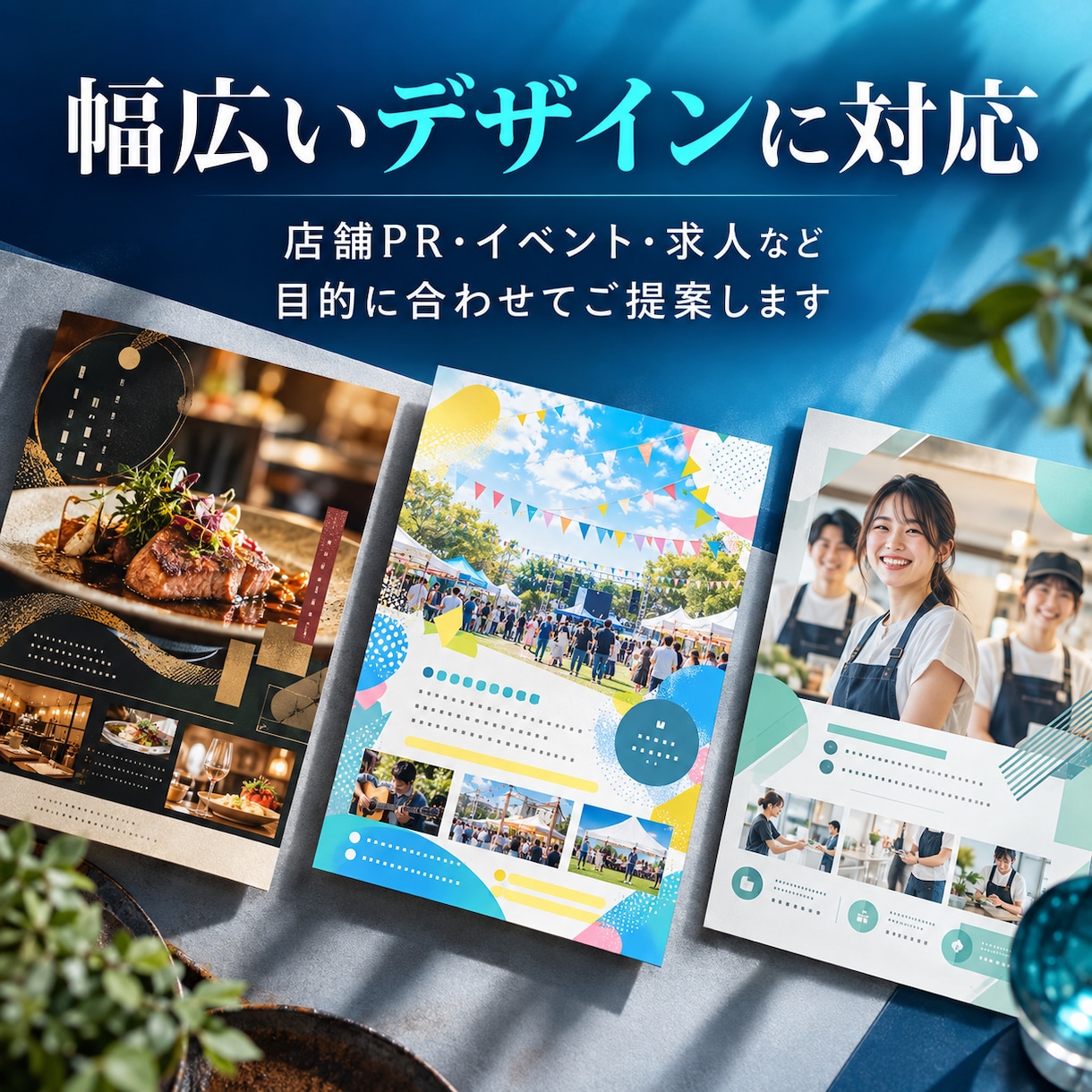 先着3名様限定！片面5000円でチラシ作成します あなたの想いを、伝わるチラシ・フライヤーにします イメージ2