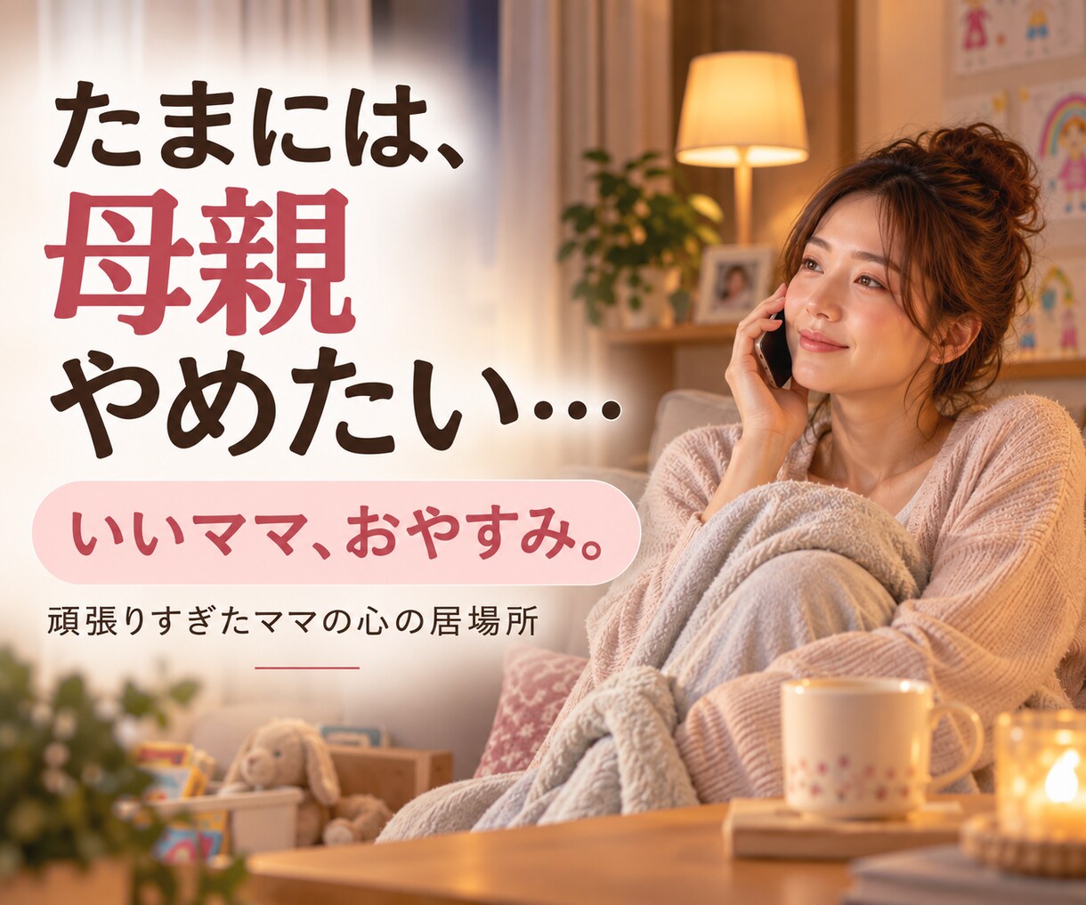 頑張りすぎたママの誰にも言えない本音優しく聞きます 5人娘のママ・セラピストが「もう無理！」も丸ごと受け止めます イメージ1