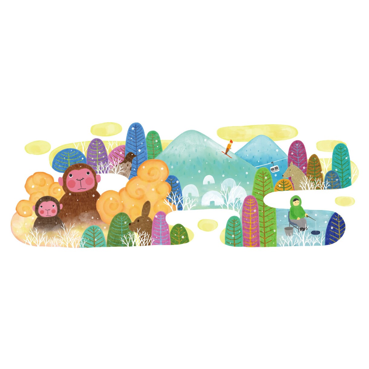 絵本のような世界観のイラスト描きます 動物・自然をモチーフにしたイラストが得意です イメージ3