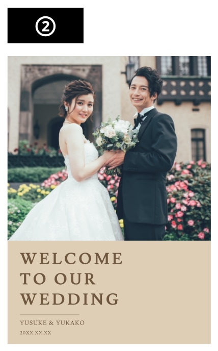 韓国デザイン風のウェルカムボードを作ります 急ぎで結婚式のウェルカムボードが必要な方へ イメージ3