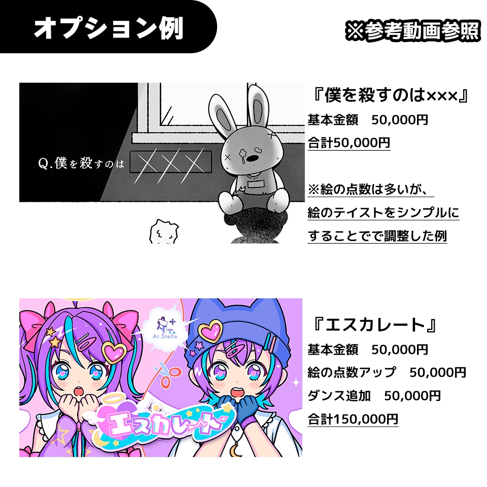 お任せプラン))オリジナルリリックMVをつくります イラスト/サムネイル/ショート動画込！納品後に即投稿OK◎ イメージ3