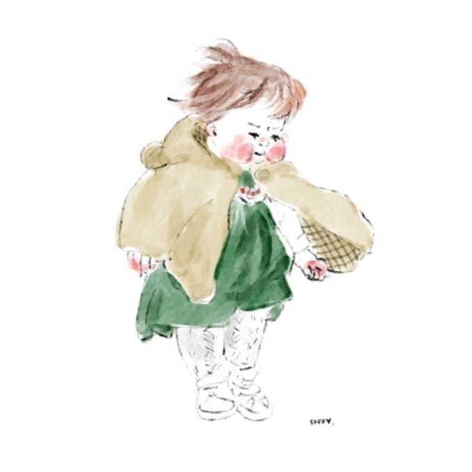 ほっこり水彩風のイラスト描きます SNSアイコンや名刺などにオリジナルイラストを イメージ5
